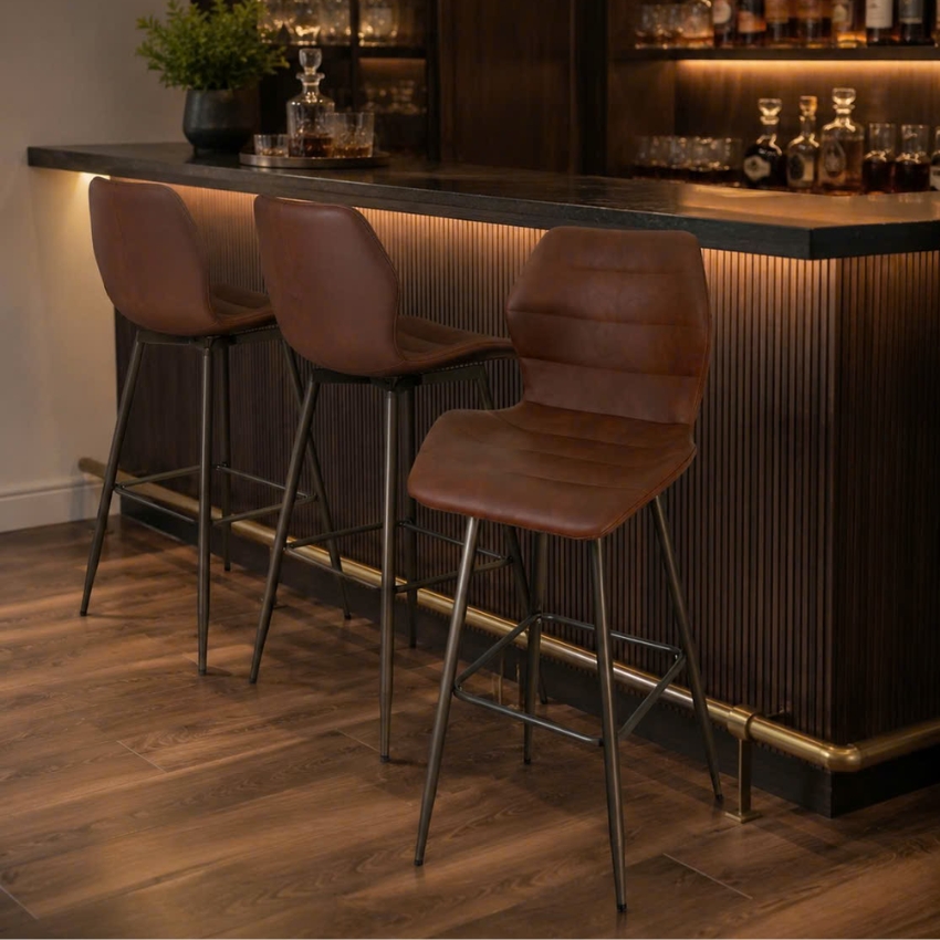 Ghế ngồi quầy bar chân sắt cố định cao cấp: SG - 4133 - $hienthicat